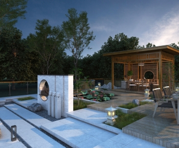 New Chinese Style Courtyard/landscape-ID:155877117