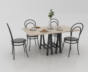 Modern Dining Table And Chairs-ID:846908093