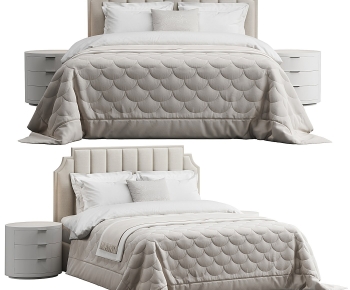 Modern Double Bed-ID:346235996