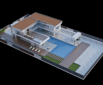 Modern Villa Appearance-ID:687455893