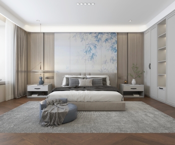 New Chinese Style Bedroom-ID:213649036