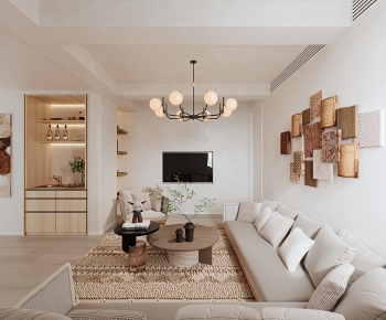 Wabi-sabi Style A Living Room-ID:969305041