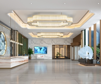 New Chinese Style Lobby Hall-ID:819828032