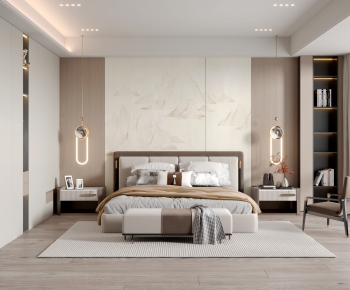 New Chinese Style Bedroom-ID:978831059