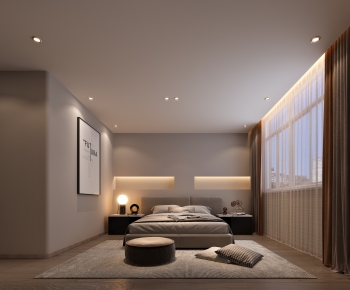 Modern Wabi-sabi Style Bedroom-ID:514560942