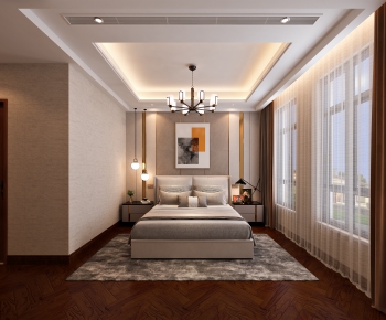 New Chinese Style Bedroom-ID:307228096