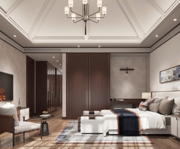 New Chinese Style Bedroom-ID:625866899