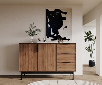 Modern Wabi-sabi Style Side Cabinet/Entrance Cabinet-ID:327320176