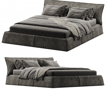 Modern Double Bed-ID:620319815