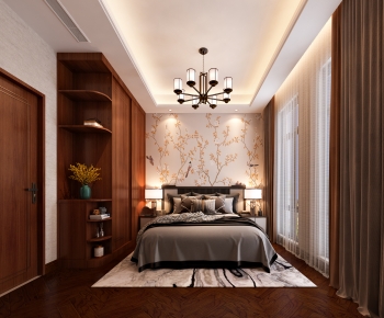 New Chinese Style Bedroom-ID:947546964