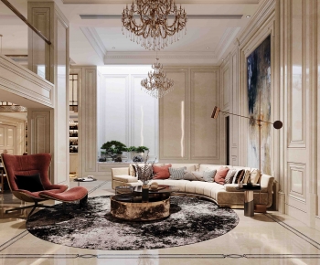Simple European Style A Living Room-ID:471560007