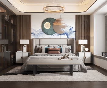 New Chinese Style Bedroom-ID:660304076
