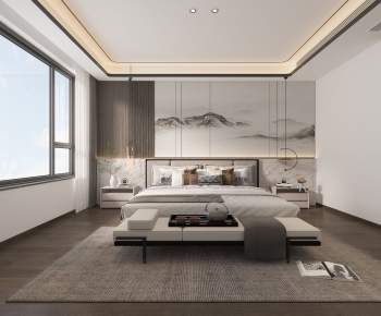 New Chinese Style Bedroom-ID:620604045
