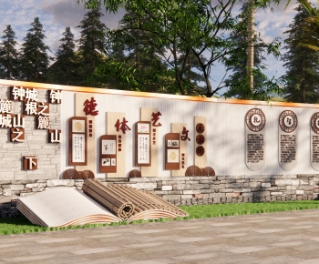 New Chinese Style Building Component-ID:259289039