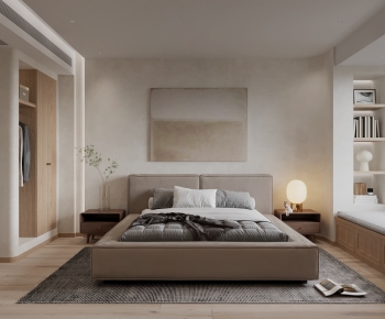 Modern Wabi-sabi Style Bedroom-ID:262494096