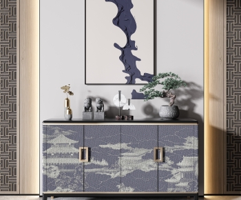 New Chinese Style Side Cabinet/Entrance Cabinet-ID:100541184