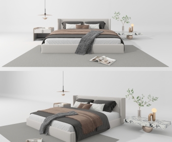 Modern Double Bed-ID:541440011