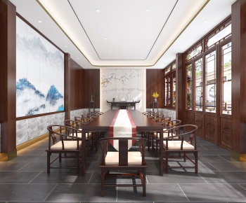 New Chinese Style Meeting Room-ID:822705984