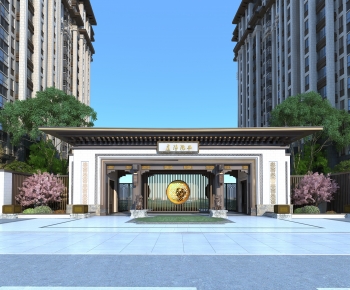 New Chinese Style Building Component-ID:522994046