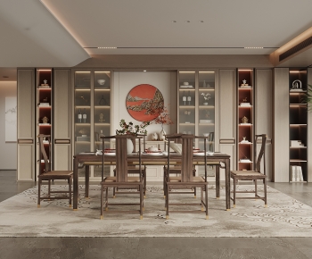 New Chinese Style Dining Room-ID:217827085