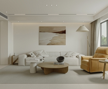 Modern Wabi-sabi Style A Living Room-ID:411391976