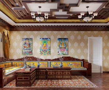 Chinese Style A Living Room-ID:807213077