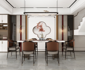 New Chinese Style Dining Room-ID:316066981