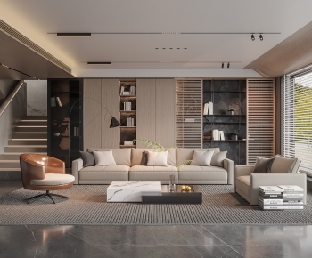 Modern A Living Room-ID:874093062