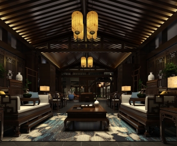 Chinese Style A Living Room-ID:961991071