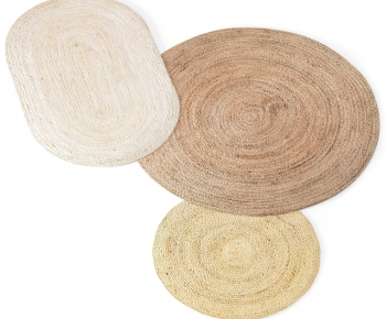 Wabi-sabi Style Circular Carpet-ID:571527967