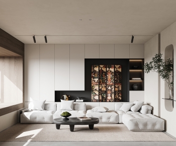 Wabi-sabi Style A Living Room-ID:712064037
