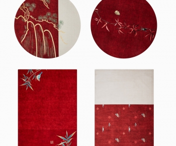 新中式中国红地毯-ID:651189099