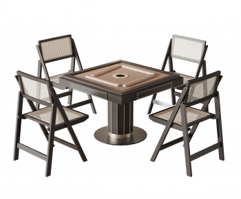 Wabi-sabi Style Mahjong Tables And Chairs-ID:324841983