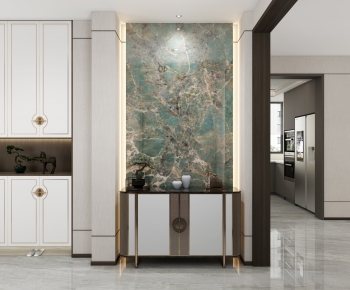 New Chinese Style Entrance Cabinet-ID:799313078