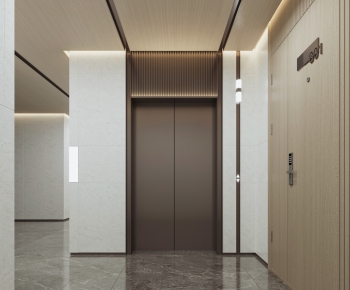 Modern Office Elevator Hall-ID:152704008