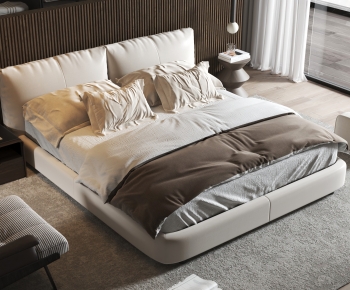 Modern Double Bed-ID:938739865