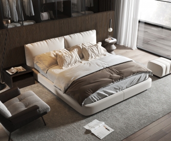 Modern Double Bed-ID:263888829
