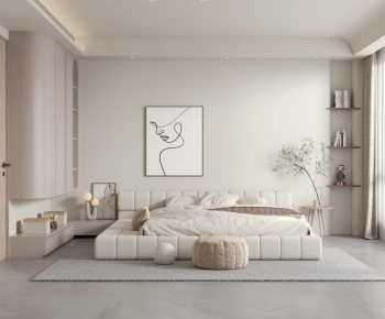 Modern Wabi-sabi Style Bedroom-ID:657776124