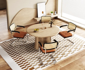 French Style Dining Table And Chairs-ID:990716933