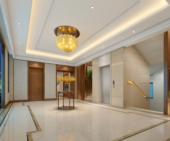 New Chinese Style Elevator Hall-ID:630707982