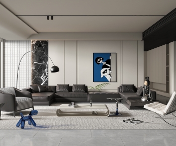 Modern A Living Room-ID:733442072