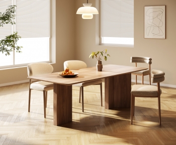 Modern French Style Dining Table And Chairs-ID:984663015