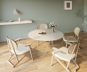 French Style Dining Table And Chairs-ID:735166079
