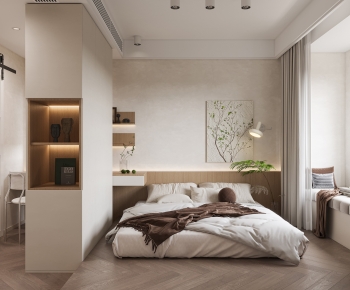 Wabi-sabi Style Bedroom-ID:259169109