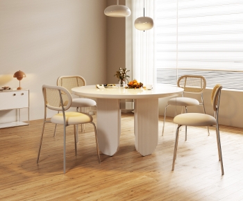 French Style Dining Table And Chairs-ID:993122108