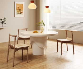 French Style Dining Table And Chairs-ID:756846905