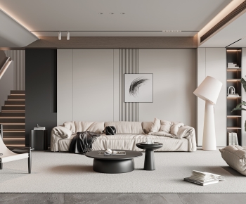 Modern A Living Room-ID:457758906