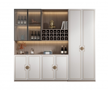 New Chinese Style Wine Cabinet-ID:130710678