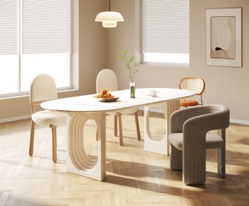 Modern French Style Dining Table And Chairs-ID:263355977