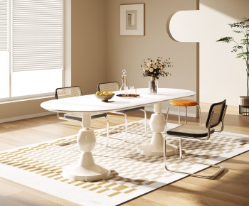 Modern French Style Dining Table And Chairs-ID:120094066